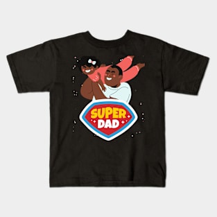 Super dad is next to me Kids T-Shirt